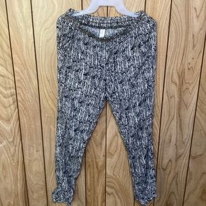 Black and white dress pants